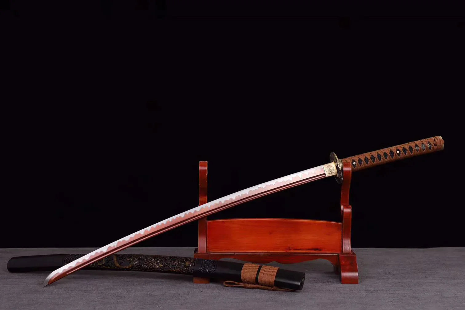 Epee-Dragon-Phoenix-Acier-a-Ressort