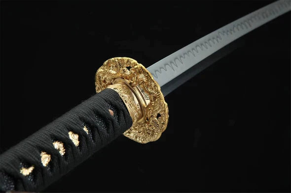 Katana-Japonais-Takeda-Shingen-Acier-T10-Hamon-Veritable