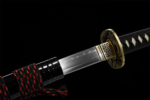 Katana-Pilule-de-Sang-Acier-T10-Hamon-Veritable-Veritable