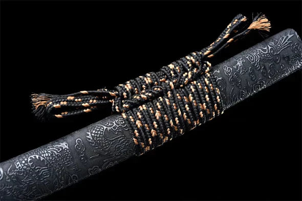 Kurikata-Dragon-de-Mer-Acier-Damas-Full-Tang