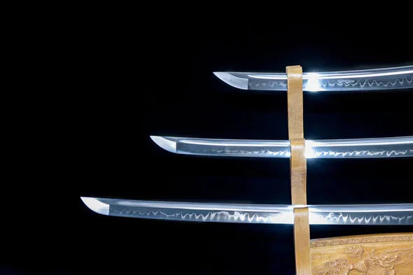 Lame-Katana-Tanto-Wakizashi-Rozuuddo-Acier-T10-Hamon-Veritable