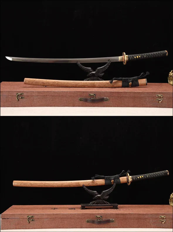 Pack-Katana-Nomu-Acier-Damas-Hamon-Veritable