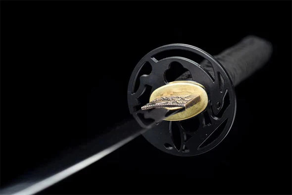 Tsuba-Magma-Acier-Damas