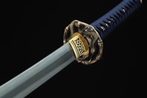 Tsuba-Python-Supreme-Acier-Damas