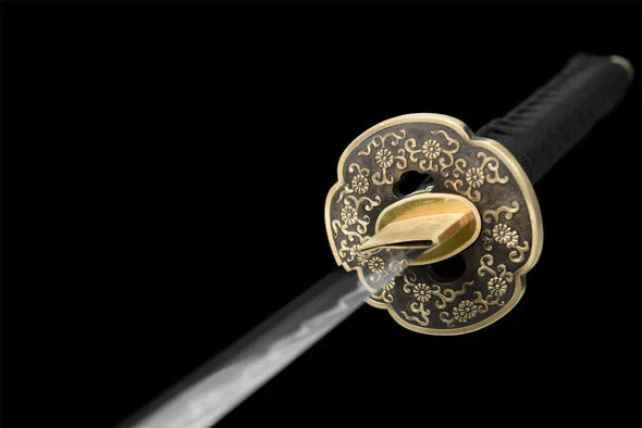 Tsuba-Sanada-Yukimura-Acier-T8-Hamon-Veritable