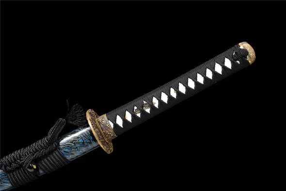 Tsuka-Demon-D-eau-Acier-Damas