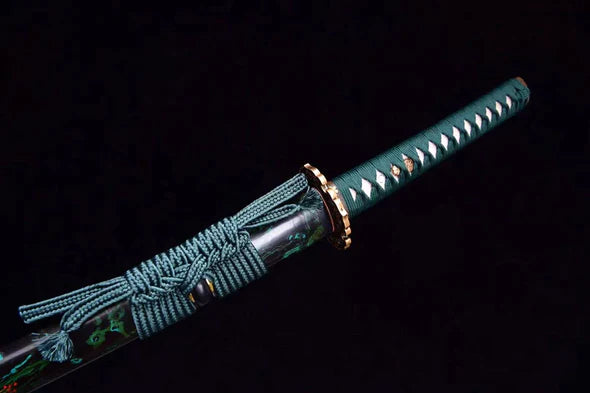 Kurikata-Katana-Pikokku-Acier-T10-Hamon-Veritable